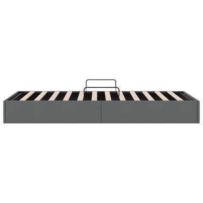 vidaXL Storage Bed with Mattress Dark Grey 203 x 100 cm Fabric