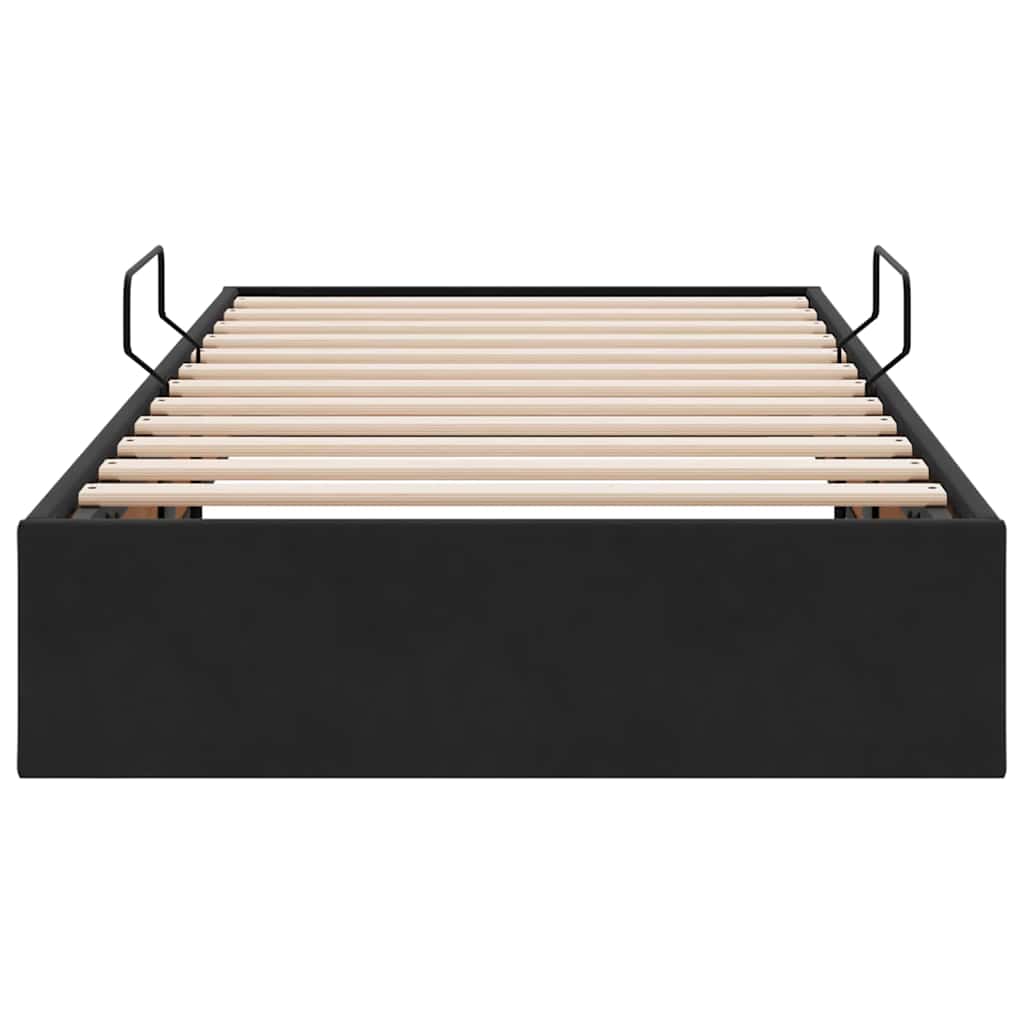 vidaXL Storage Bed with Headboard Black 90 x 190 cm Velvet