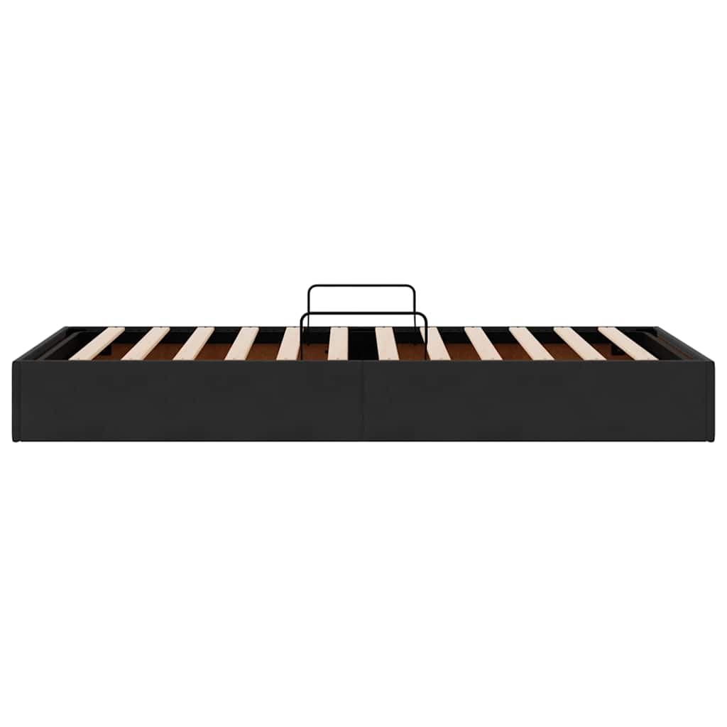 vidaXL Storage Bed with Headboard Black 90 x 190 cm Velvet