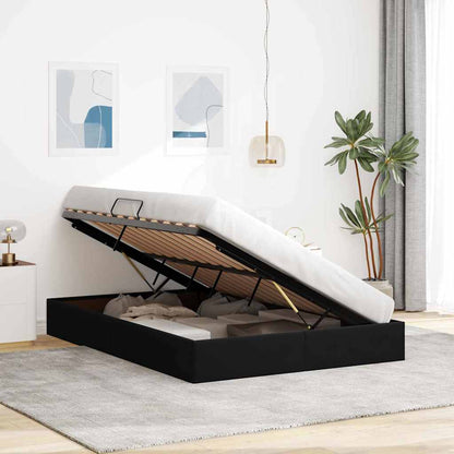vidaXL Storage Bed with Storage Black 135 x 190 cm Velvet