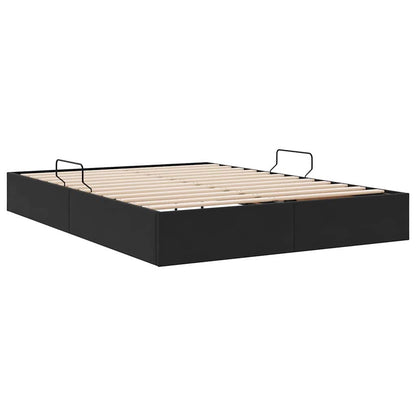 vidaXL Storage Bed with Storage Black 135 x 190 cm Velvet