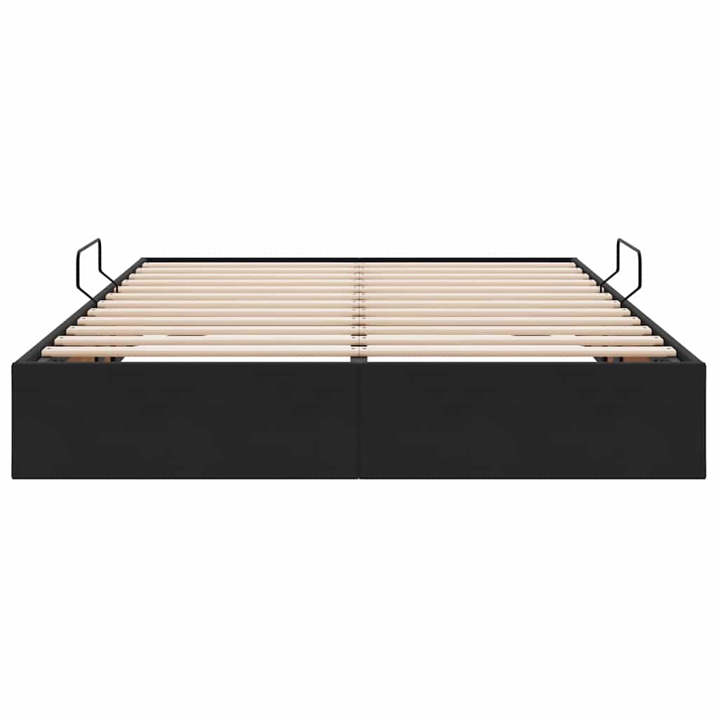 vidaXL Storage Bed with Storage Black 135 x 190 cm Velvet