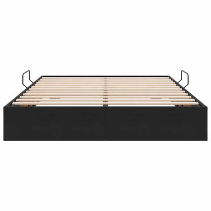 vidaXL Storage Bed with Storage Black 135 x 190 cm Velvet