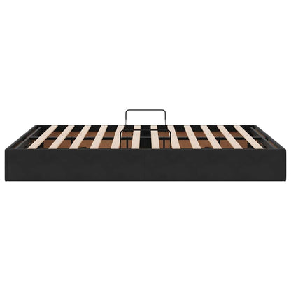 vidaXL Storage Bed with Storage Black 135 x 190 cm Velvet