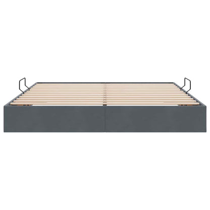 vidaXL Storage Bed with Storage Dark Grey 180 x 200 cm Velvet