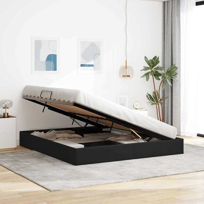 vidaXL Storage Bed with Storage Black 180 x 200 cm Velvet
