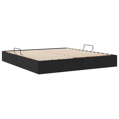 vidaXL Storage Bed with Storage Black 180 x 200 cm Velvet