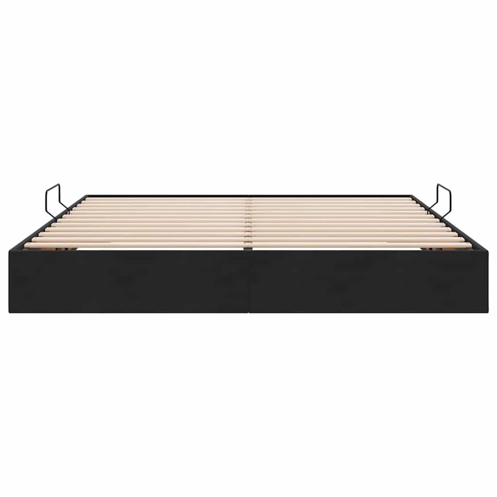 vidaXL Storage Bed with Storage Black 180 x 200 cm Velvet