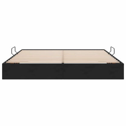 vidaXL Storage Bed with Storage Black 180 x 200 cm Velvet