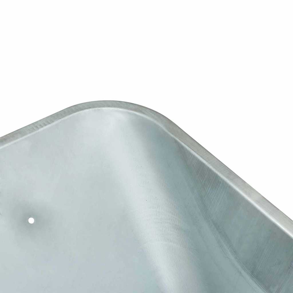 vidaXL Wheelbarrow Tray Replacement Silver 88 x 60 x 32 cm Steel