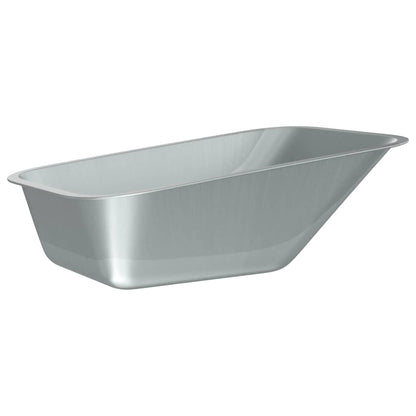 vidaXL Wheelbarrow Tray Replacement Silver 88 x 60 x 32 cm Steel
