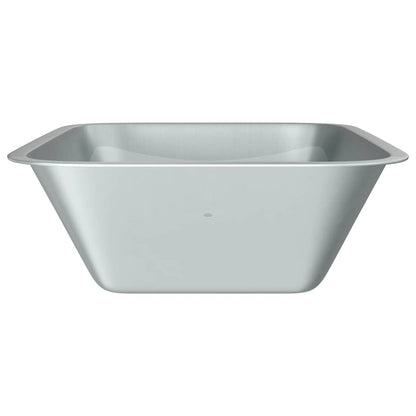 vidaXL Wheelbarrow Tray Replacement Silver 88 x 60 x 32 cm Steel