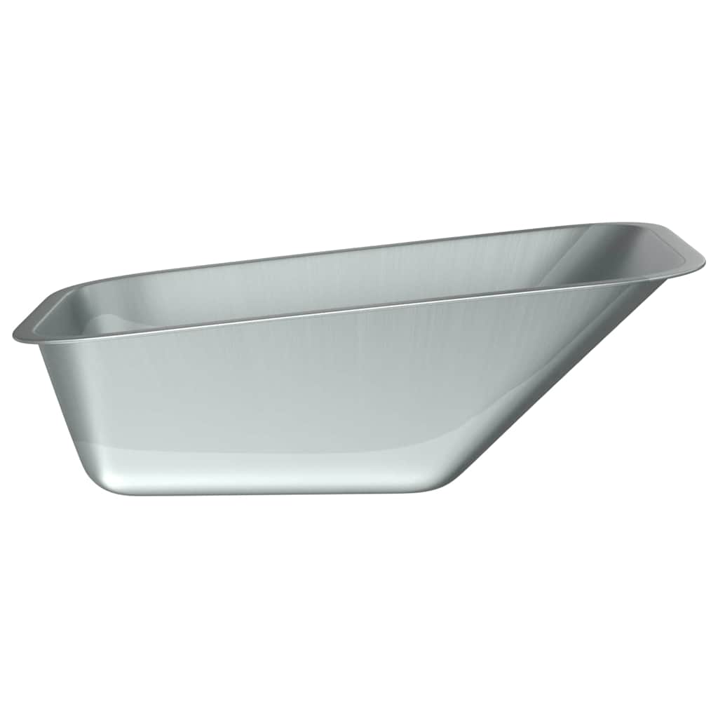vidaXL Wheelbarrow Tray Replacement Silver 88 x 60 x 32 cm Steel