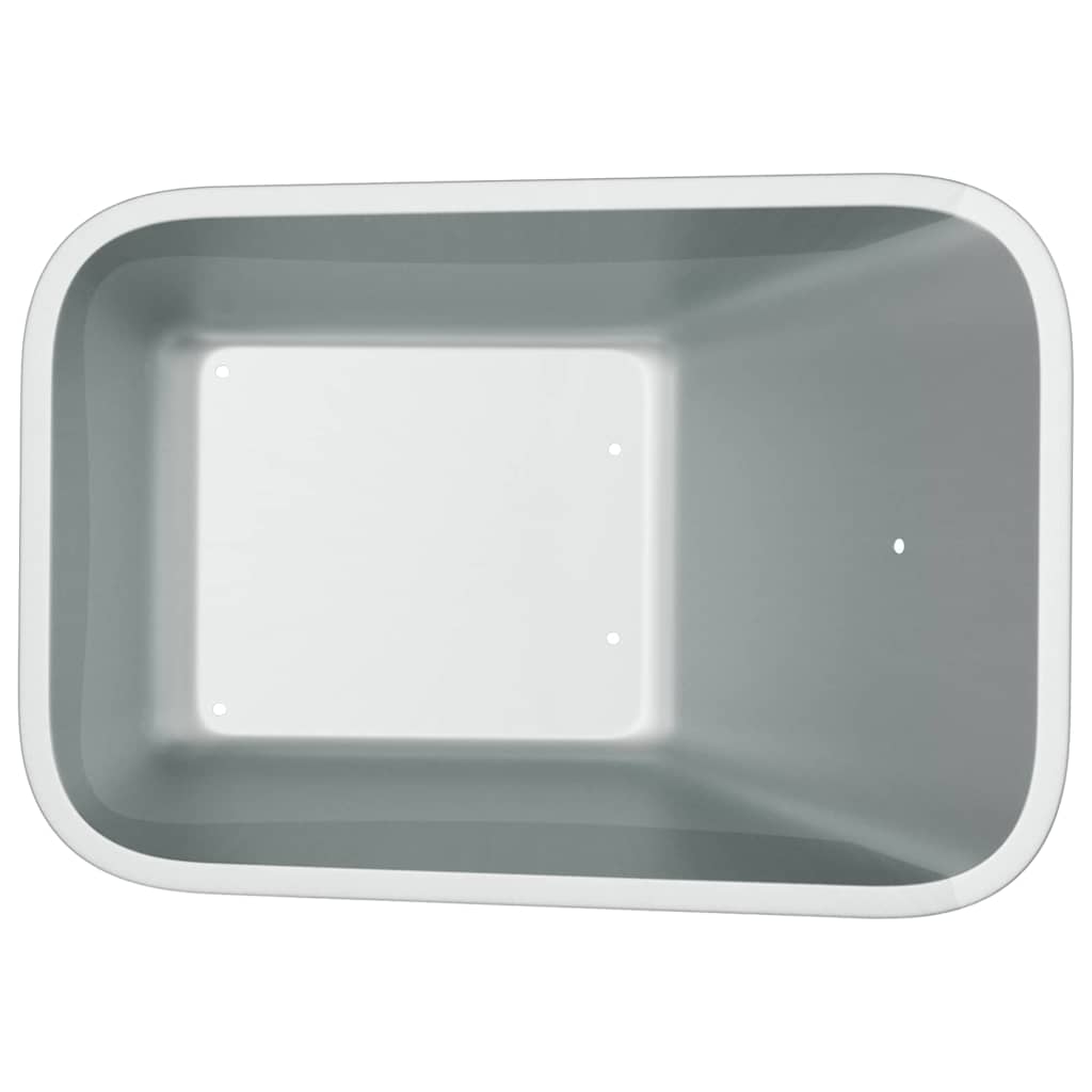 vidaXL Wheelbarrow Tray Replacement Silver 88 x 60 x 32 cm Steel