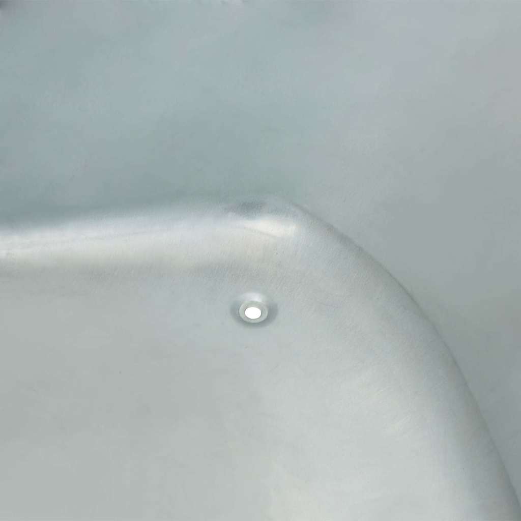 vidaXL Wheelbarrow Tray Replacement Silver 90 x 63 x 28 cm Steel