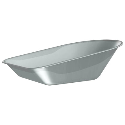vidaXL Wheelbarrow Tray Replacement Silver 90 x 63 x 28 cm Steel