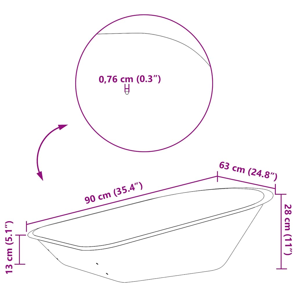 vidaXL Wheelbarrow Tray Replacement Silver 90 x 63 x 28 cm Steel