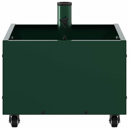 vidaXL Parasol Base Manual Green 45 x 45 x 45 cm Steel