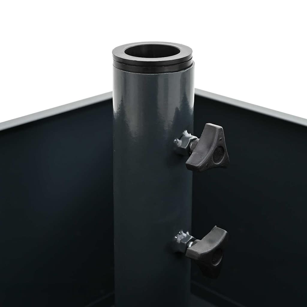vidaXL Parasol Base Manual Anthracite 45 x 45 x 45 cm Steel