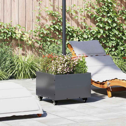 vidaXL Parasol Base Manual Anthracite 45 x 45 x 45 cm Steel