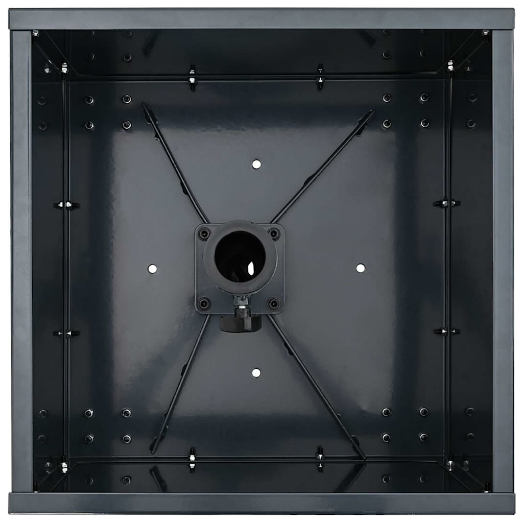 vidaXL Parasol Base Manual Anthracite 45 x 45 x 45 cm Steel