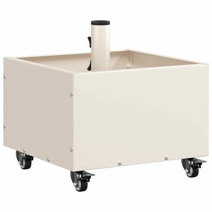 vidaXL Parasol Base Manual White 45 x 45 x 45 cm Steel