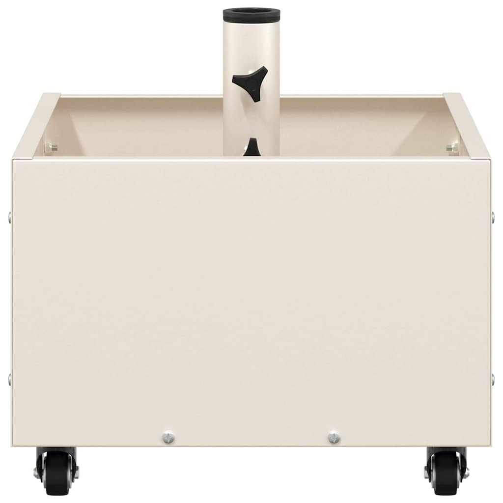 vidaXL Parasol Base Manual White 45 x 45 x 45 cm Steel