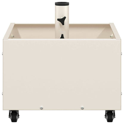 vidaXL Parasol Base Manual White 45 x 45 x 45 cm Steel