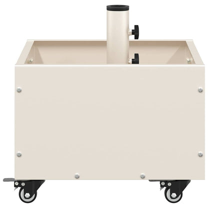 vidaXL Parasol Base Manual White 45 x 45 x 45 cm Steel