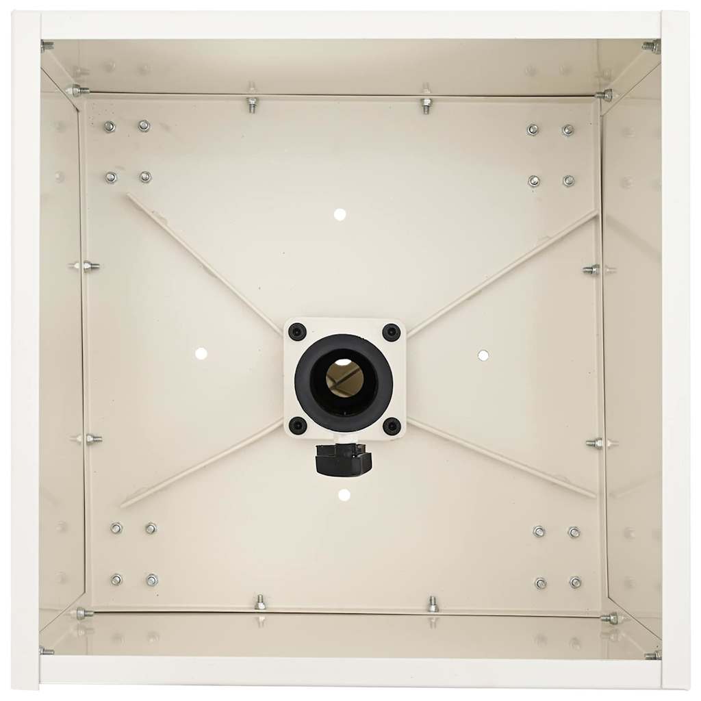 vidaXL Parasol Base Manual White 45 x 45 x 45 cm Steel