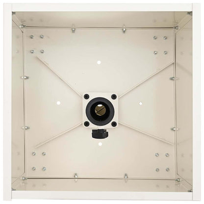 vidaXL Parasol Base Manual White 45 x 45 x 45 cm Steel
