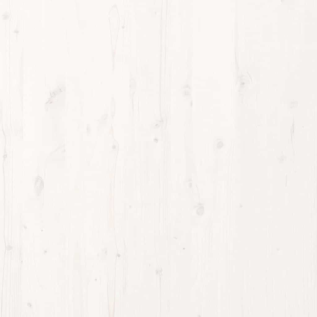 vidaXL Floor Bed Frame White 100 x 220 cm Solid Pine wood