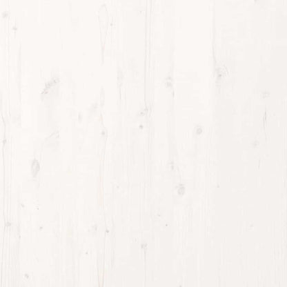 vidaXL Floor Bed Frame White 100 x 220 cm Solid Pine Wood