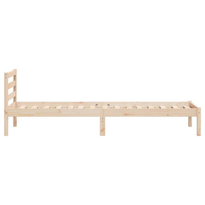 vidaXL Bed Frame Brown 215.5 x 95.5 x 69.5 cm Solid Pine Wood