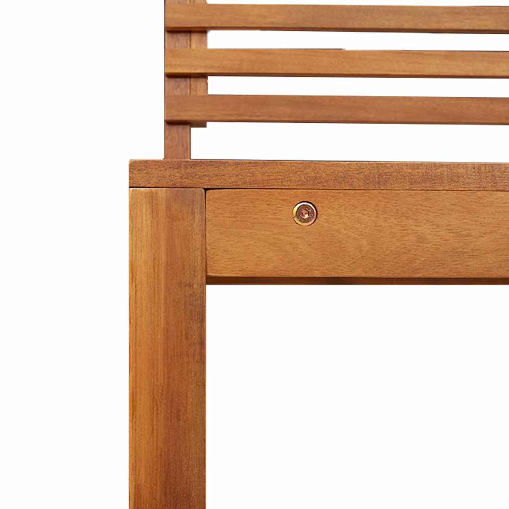 vidaXL Garden Bench Set 5 pcs Brown Solid Acacia Wood