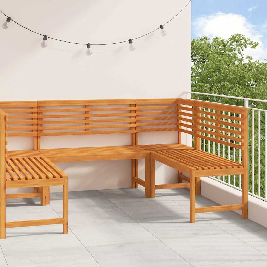 vidaXL Garden Bench Set 5 pcs Brown Solid Acacia Wood