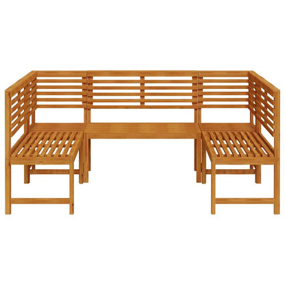 vidaXL Garden Bench Set 5 pcs Brown Solid Acacia Wood