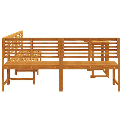 vidaXL Garden Bench Set 4 pcs Brown Solid acacia wood