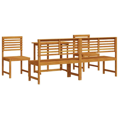 vidaXL Garden Bistro Set 5 pcs Brown Solid acacia wood