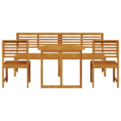 vidaXL Garden Bistro Set 5 pcs Brown Solid acacia wood