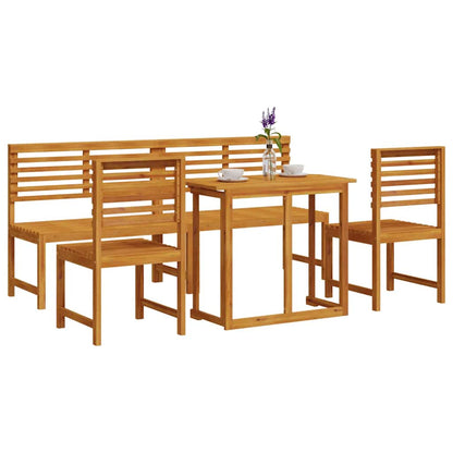 vidaXL Garden Bistro Set 5 pcs Brown Solid acacia wood