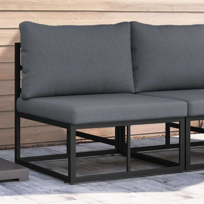 vidaXL Outdoor Furniture Black and Anthracite 70 x 71.5 x 71 cm Metal