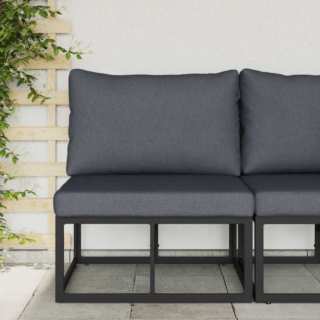 vidaXL Outdoor Furniture Black and Anthracite 70 x 71.5 x 71 cm Metal