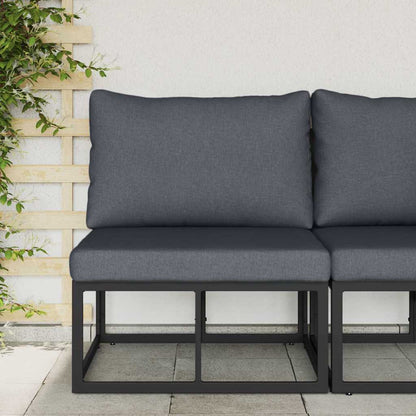 vidaXL Outdoor Furniture Black and Anthracite 70 x 71.5 x 71 cm Metal