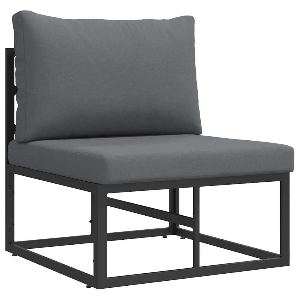 vidaXL Outdoor Furniture Black and Anthracite 70 x 71.5 x 71 cm Metal