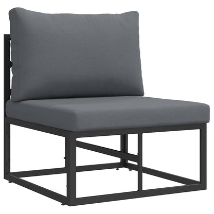 vidaXL Outdoor Furniture Black and Anthracite 70 x 71.5 x 71 cm Metal