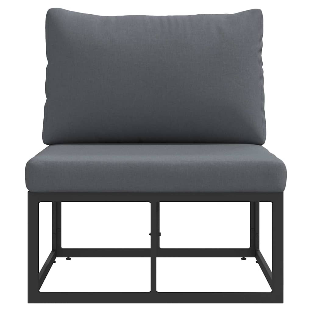 vidaXL Outdoor Furniture Black and Anthracite 70 x 71.5 x 71 cm Metal