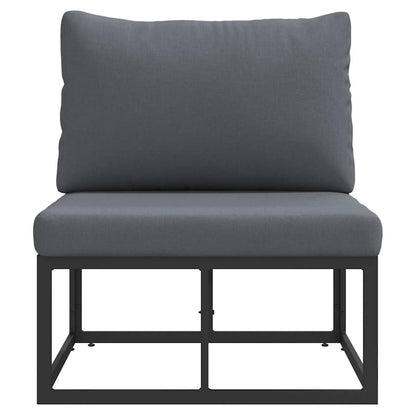 vidaXL Outdoor Furniture Black and Anthracite 70 x 71.5 x 71 cm Metal