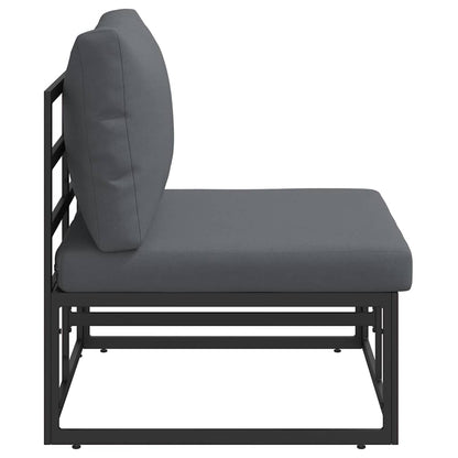 vidaXL Outdoor Furniture Black and Anthracite 70 x 71.5 x 71 cm Metal