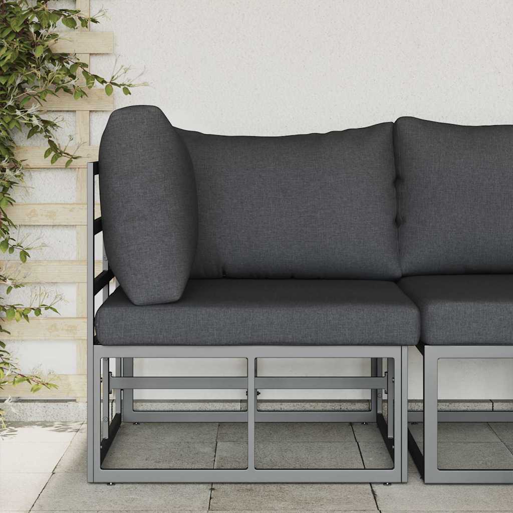vidaXL Outdoor Furniture Black and Anthracite 71.5 x 71.5 x71 cm Metal